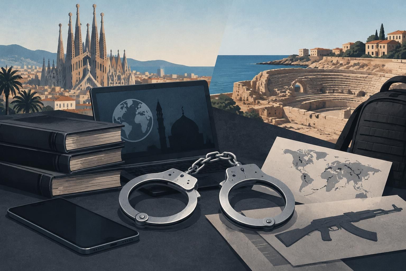 Dos detenidos en Barcelona y Tarragona por presunto adoctrinamiento y capacitación terrorista