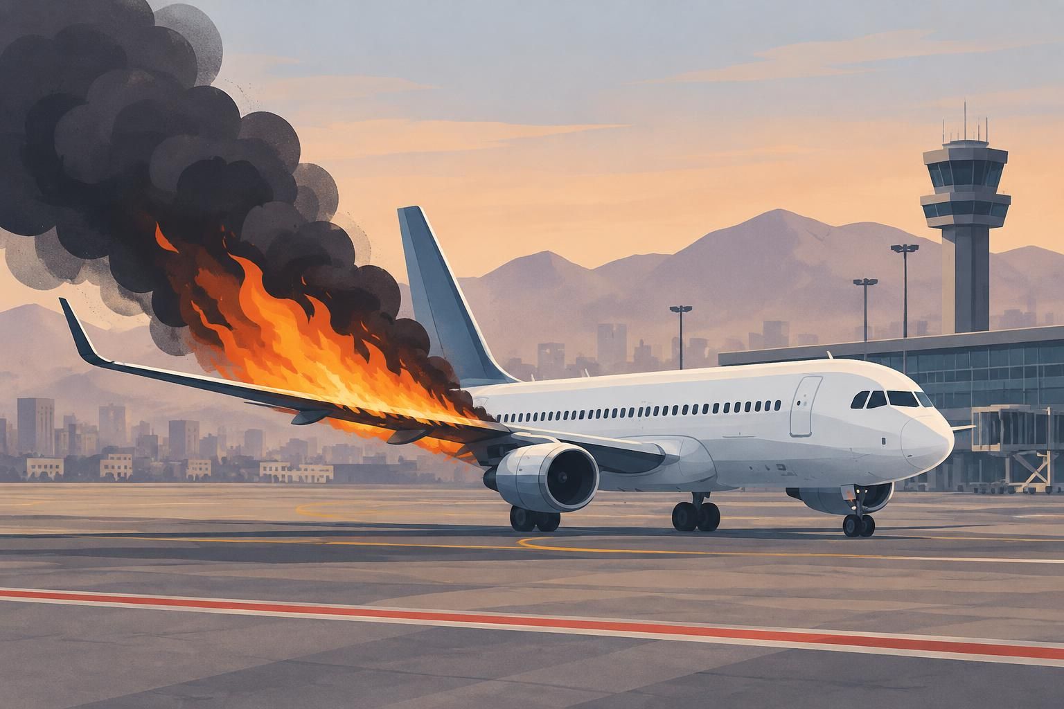 Un incendio en un ala obliga a desembarcar a los pasajeros de un avión de Latam en Lima